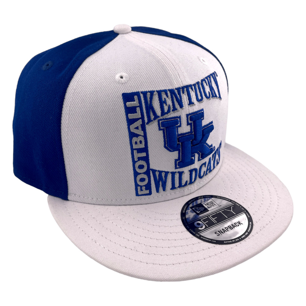 New Era Kentucky Wildcats Retro Logo Navy Blue/White Grey UV 9FIFTY Snapback Hat